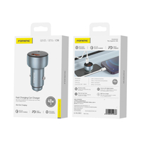 FONENG Kfz-Ladegerät C18 PD 48W 1xUSB-C + 1xUSB QC3.0 silber