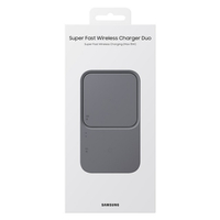 Original wireless charger Samsung Duo 15W EP-P5400TBEGEU (with plug) Black (blister EU)