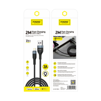 FONENG Kabel X51 Lightning 2.4A 2M schwarz