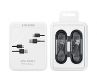 Original set 2x cable Samsung EP-DG930MBEGWW USB-C 1.5M Black (blister EU)