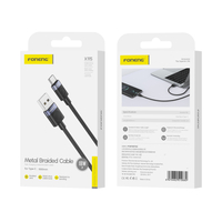 FONENG cable X115 USB-C 3A 1M Black