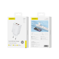 FONENG wall charger EU63 2.4A 12W 2xUSB White