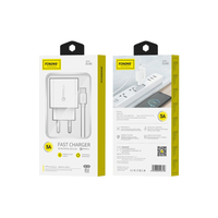 FONENG wall charger EU46 18W 1xUSB QC3.0 + cable USB-C White