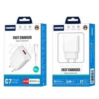 JELLICO wall charger C7 22.5W 1xUSB QC3.0 White