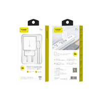 FONENG wall charger EU46 18W 1xUSB QC3.0 + cable Micro USB White