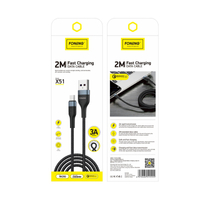 FONENG Kabel X51 Micro USB 2.1A 2M schwarz