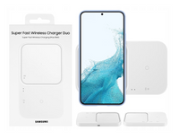 Original wireless charger Samsung Duo 15W EP-P5400BWEGEU (without plug) White (blister EU)