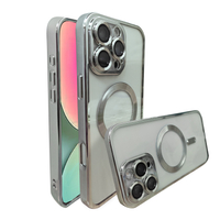 Handyhülle Metal MagS iPhone 16e Silber