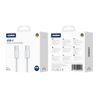 JELLICO Kabel IP15 USB-C - USB-C PD 60W 2M weiss