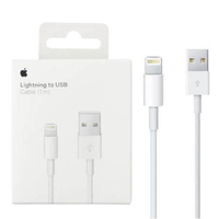 Original cable Apple MUQW3ZM/A (MXLY2ZM/A EOL) Lightning 1M White (blister EU)