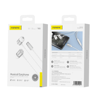 FONENG Kopfhörer mit Kabel T65 USB-C mit Mikrofon 1.2M weiss