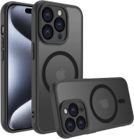 Handyhülle Panzer Matt Case MagS iPhone 17 Pro Max Schwarz